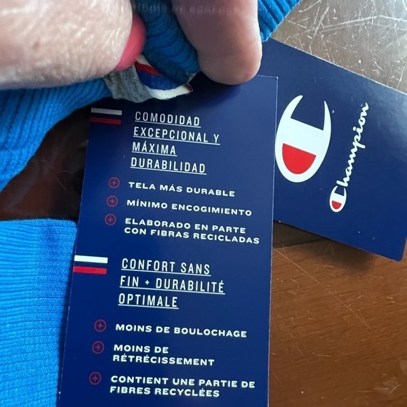 NWT-CHAMPION-MEN'S Powerblend Fleece Logo Sweatshirt - Picture 8 of 9